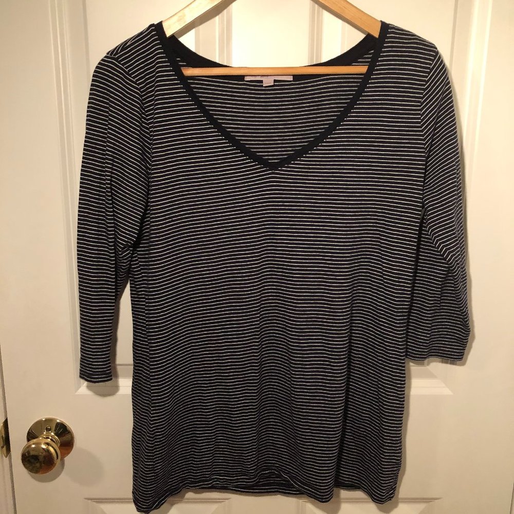 Gap women's long sleeve striped shirt size M